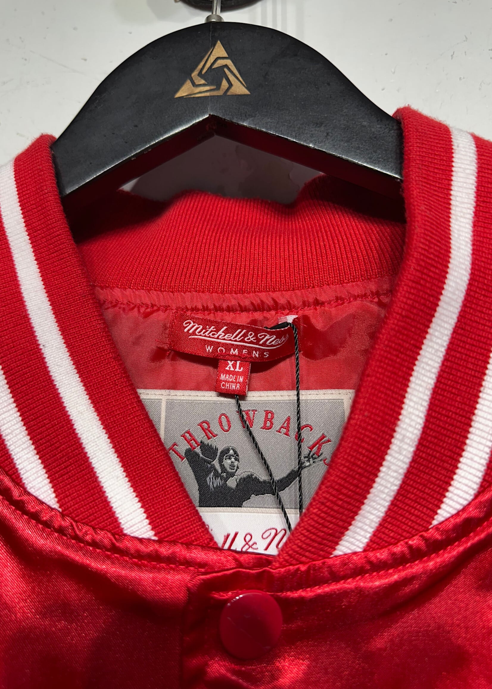 Micthell And Ness 49ers Red Satin Z/U XL