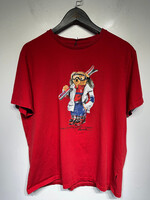 Ralph Lauren Red Polo Bear Ski Tee As Is L