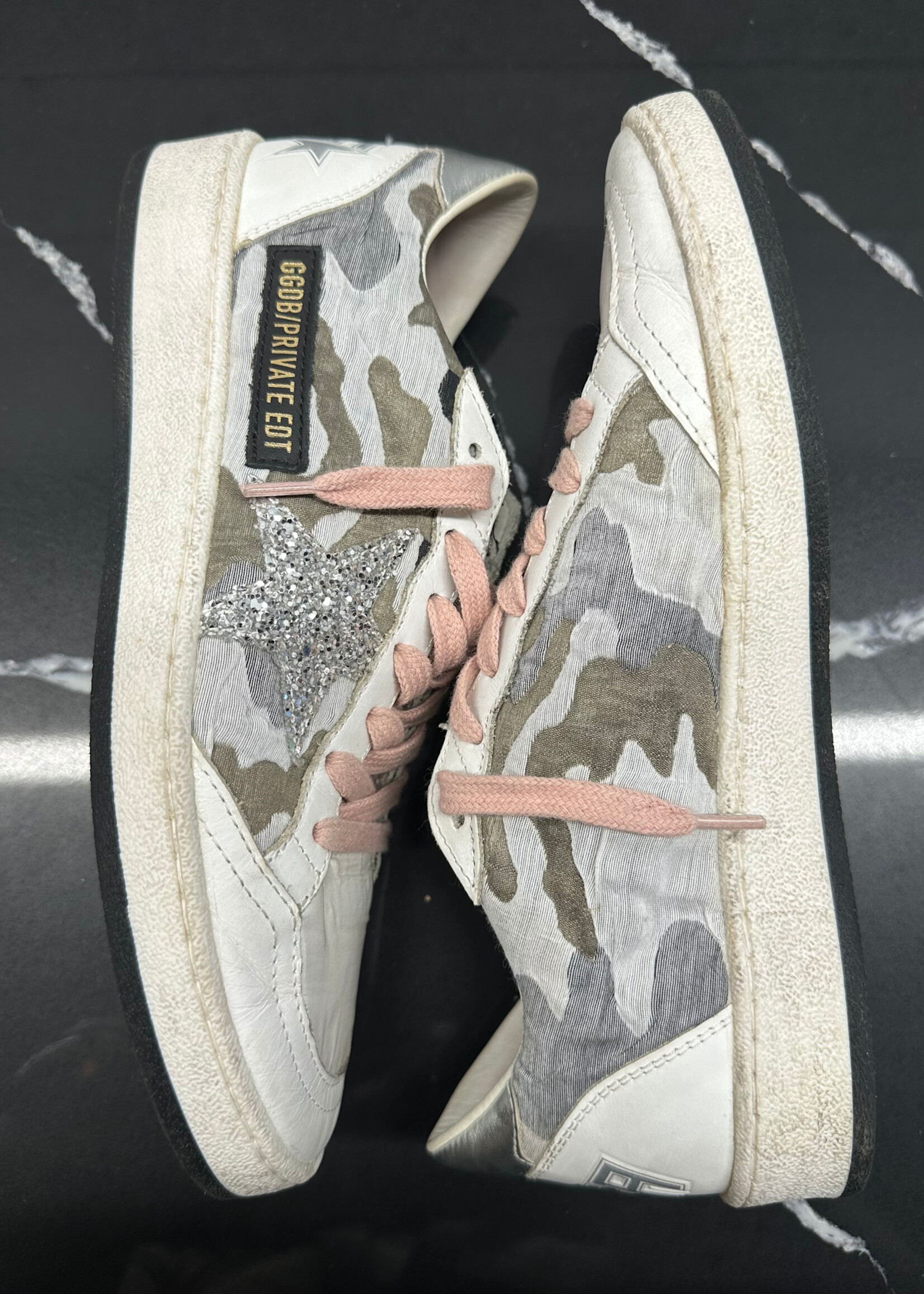 Golden Goose Ballstar Camoflage Fem 7