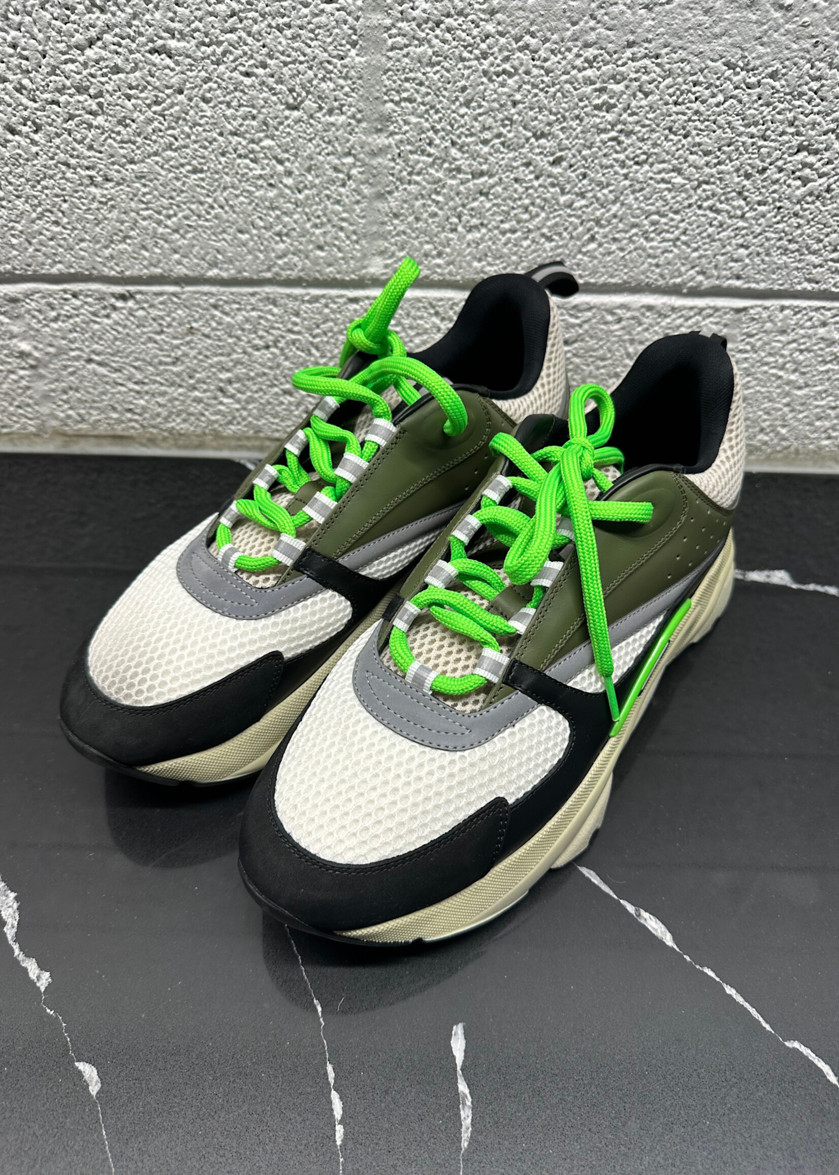 Dior B22 Green Black Runners Masc 44/11
