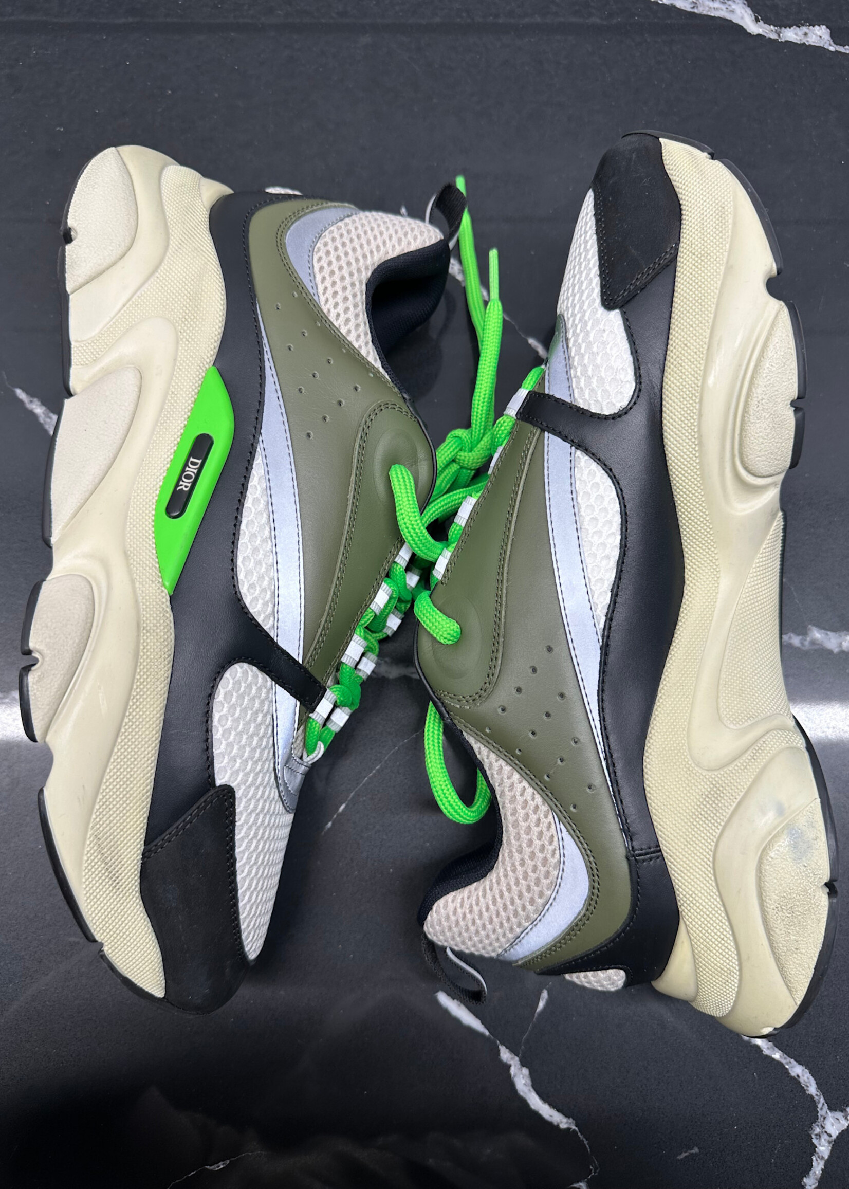 Dior B22 Green Black Runners Masc 44/11