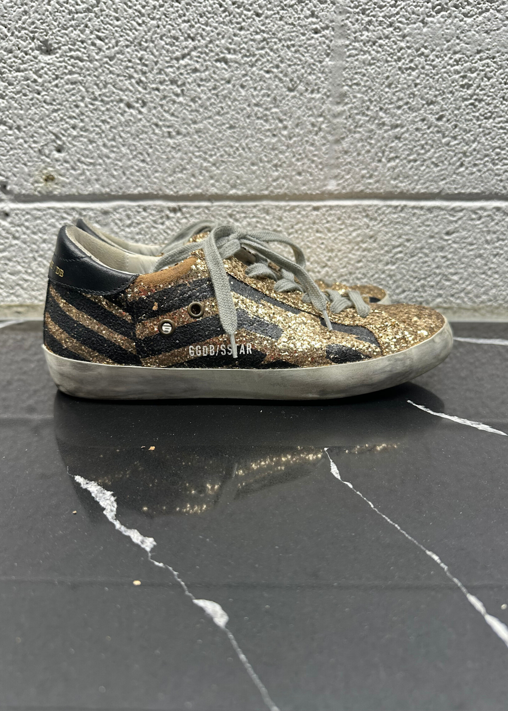 Golden Goose Gold Shimmer Shoes Fem 7