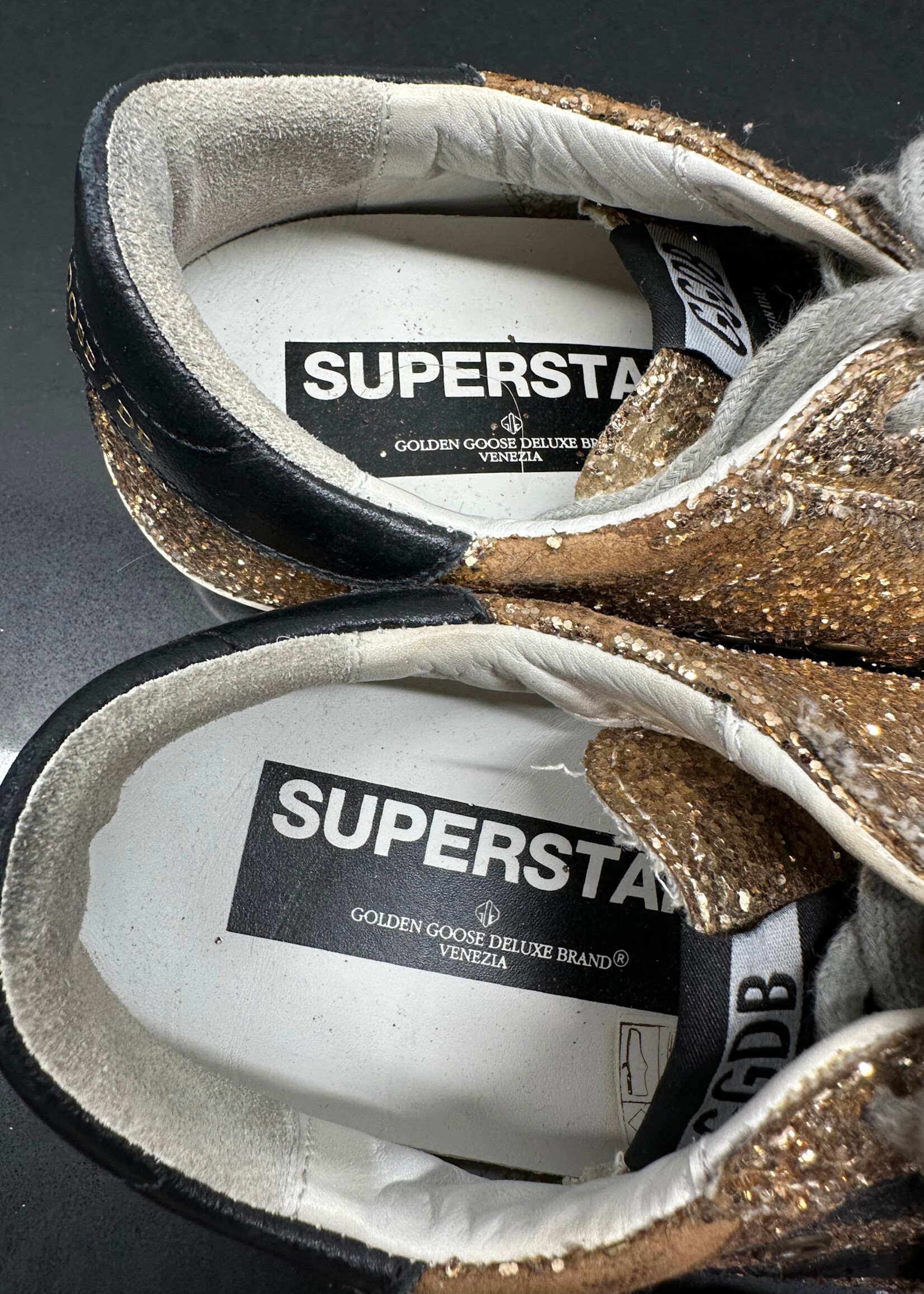 Golden Goose Gold Shimmer Shoes Fem 7
