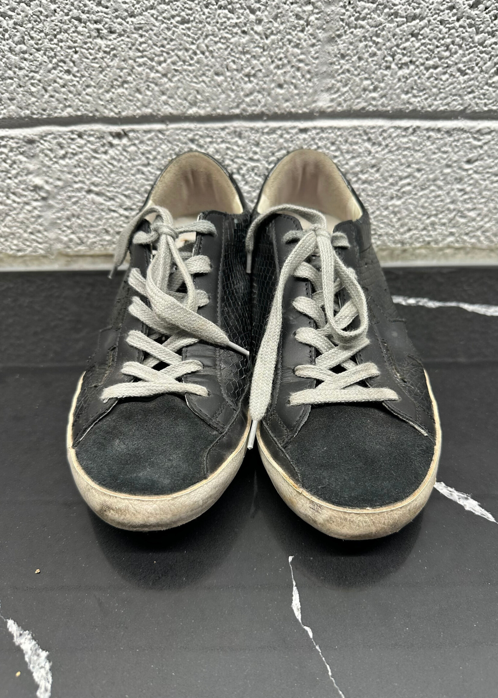 Golden Goose Black Snakeskin Fem 7