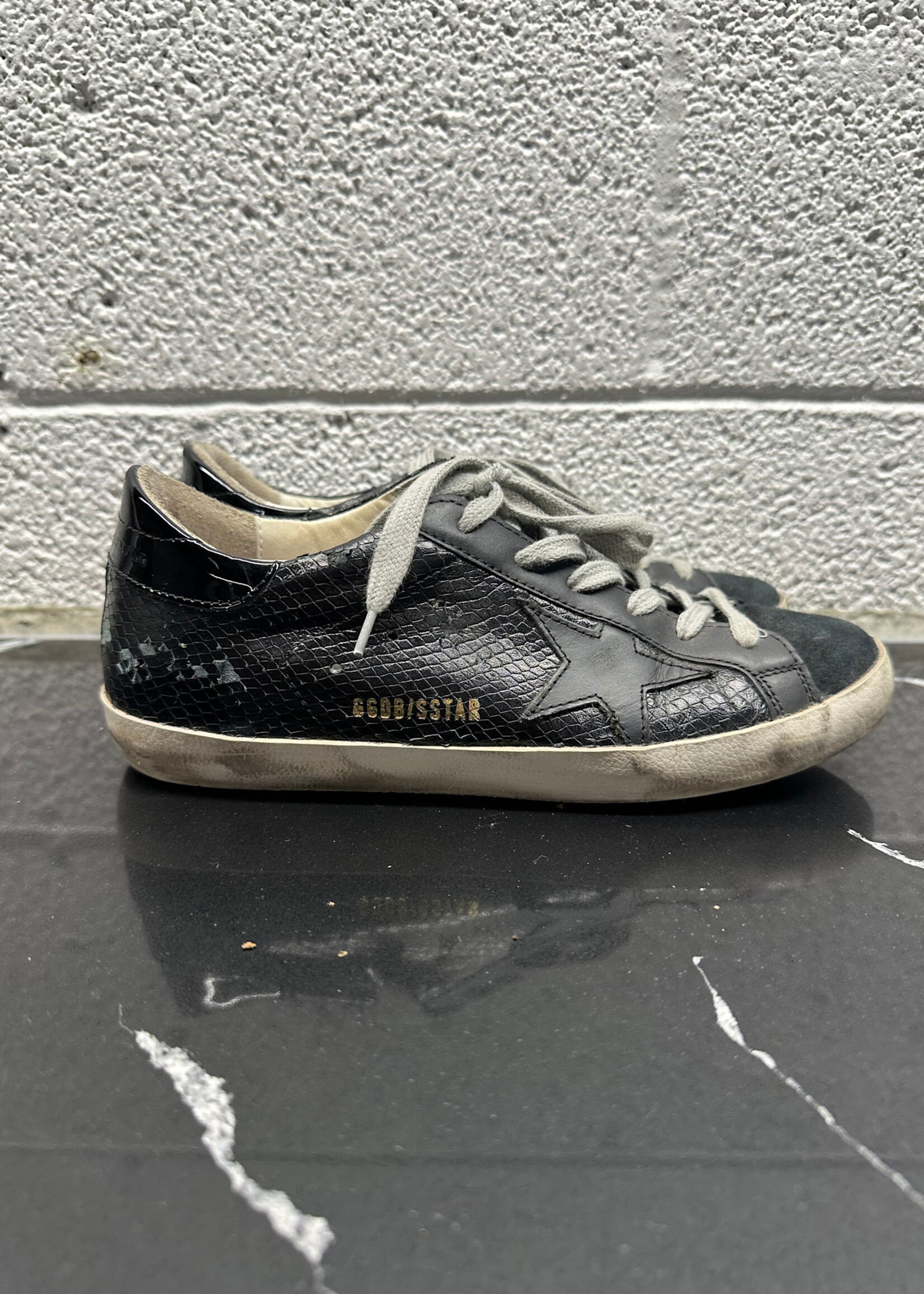 Golden Goose Black Snakeskin Fem 7