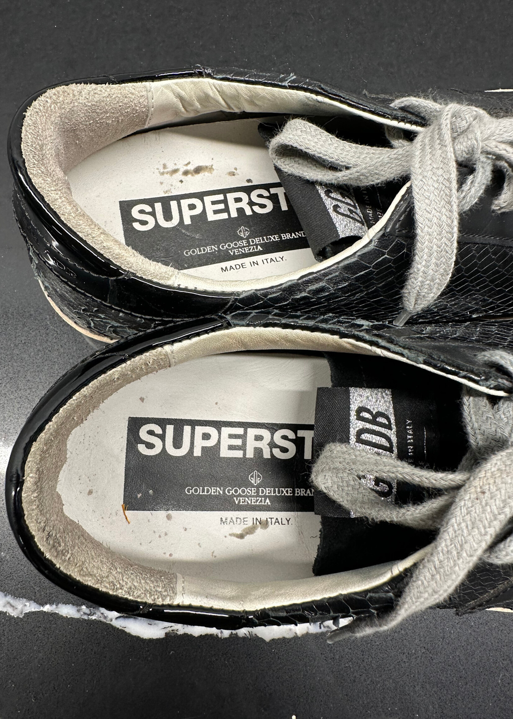 Golden Goose Black Snakeskin Fem 7