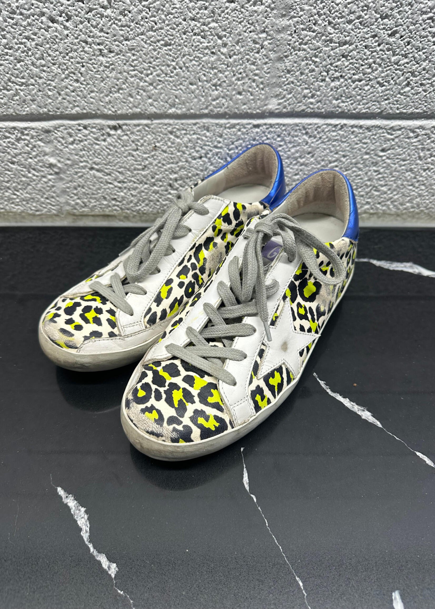 Golden Goose Superstar Leapord Print Fem 6.5