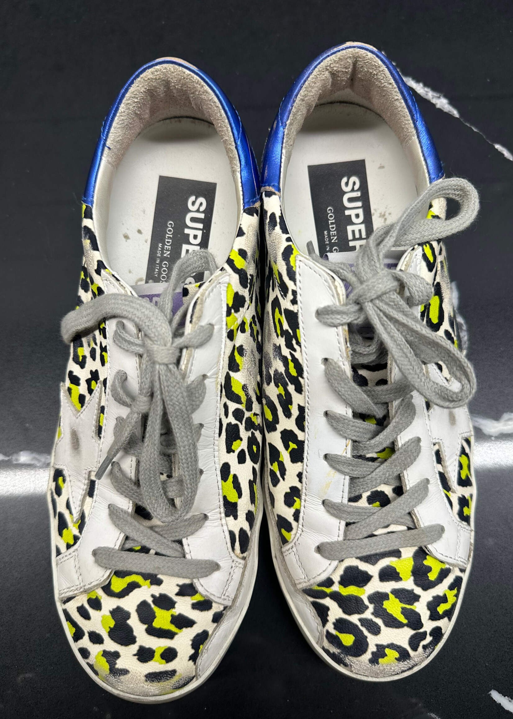 Golden Goose Superstar Leapord Print Fem 6.5