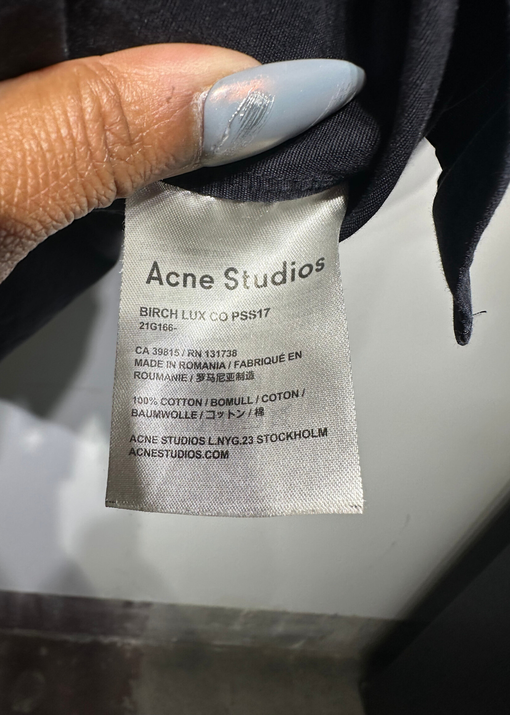 Acne Studios Oversized Button Up Unisex M