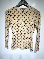 Marine Serre Beige Moon Print L/S Tee L