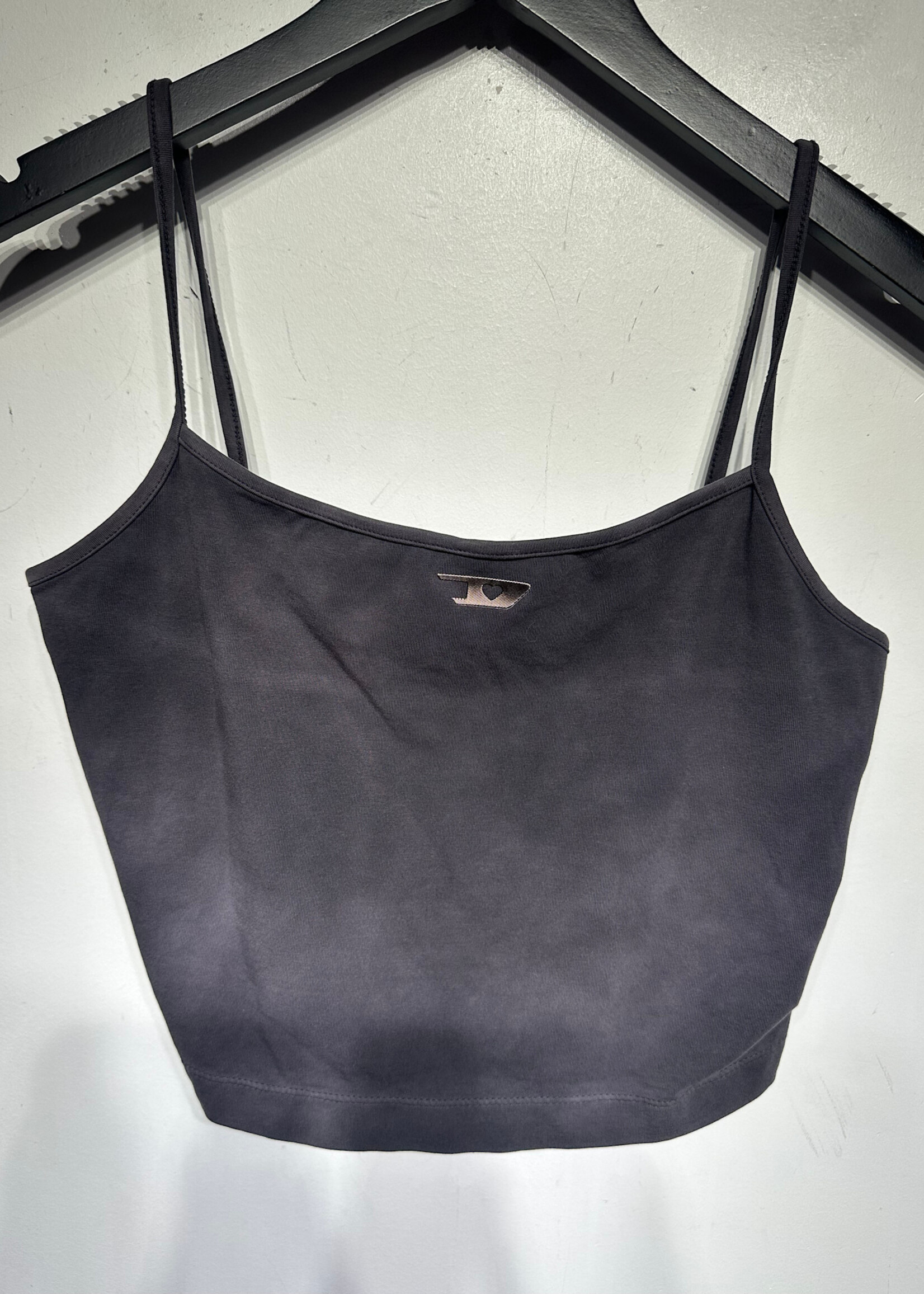 Diesel Heart Logo Grey Wash Tank Top S