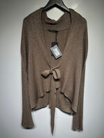 Balenciaga NWT  Wrap Lurex Ribbed Knit Cardigan  32