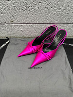 Balenciaga Pink Knife Bow Pumps 38/7.5