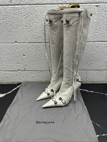 Balenciaga Le Cagole White Boots 7.5 Fem