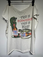 This Is Budwiser Chameleon White Muscle Tank XL