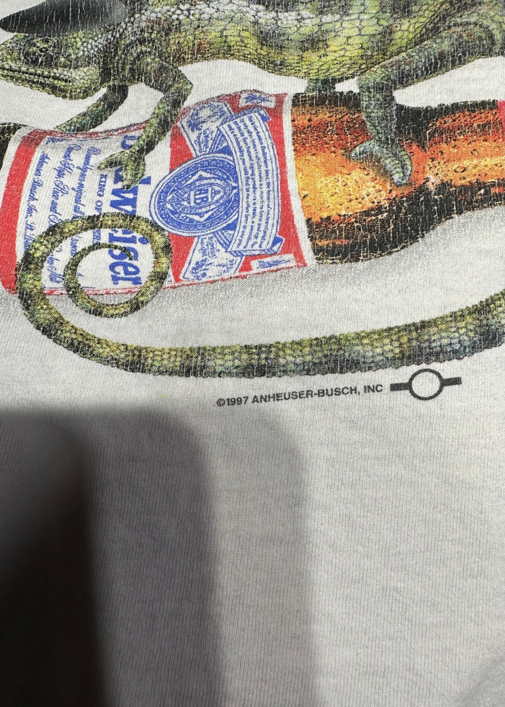 This Is Budwiser Chameleon White Muscle Tank XL
