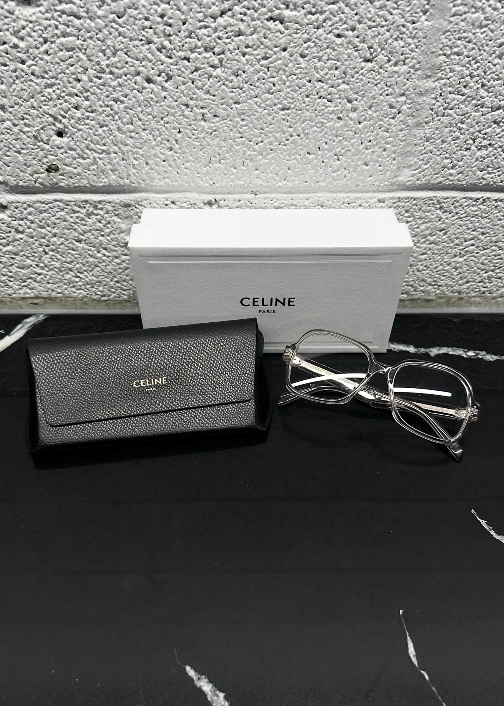 Celine TF7133 Clear Frames W CASE