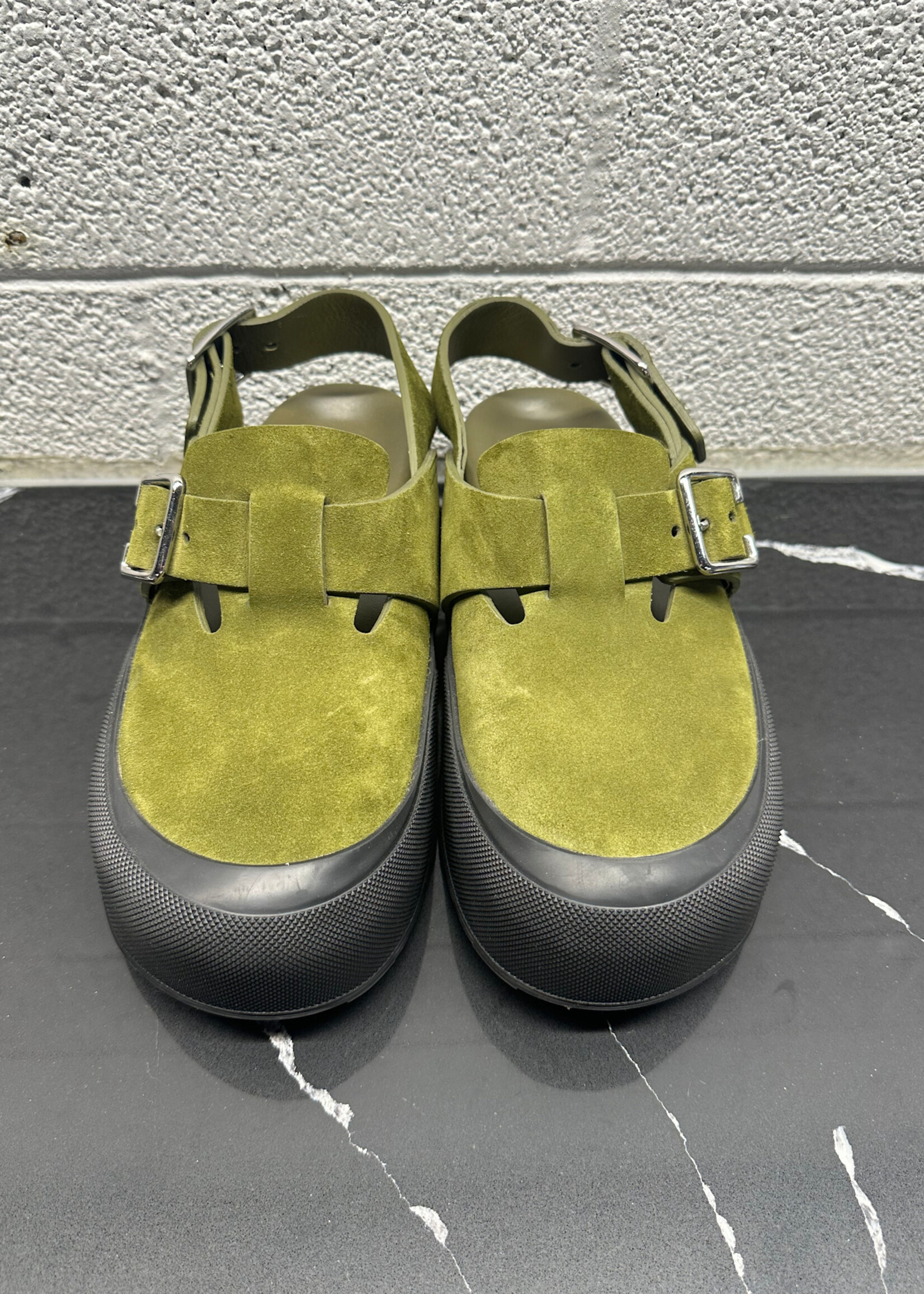 Alexander McQueen Green Mimac Clog Masc 10.5