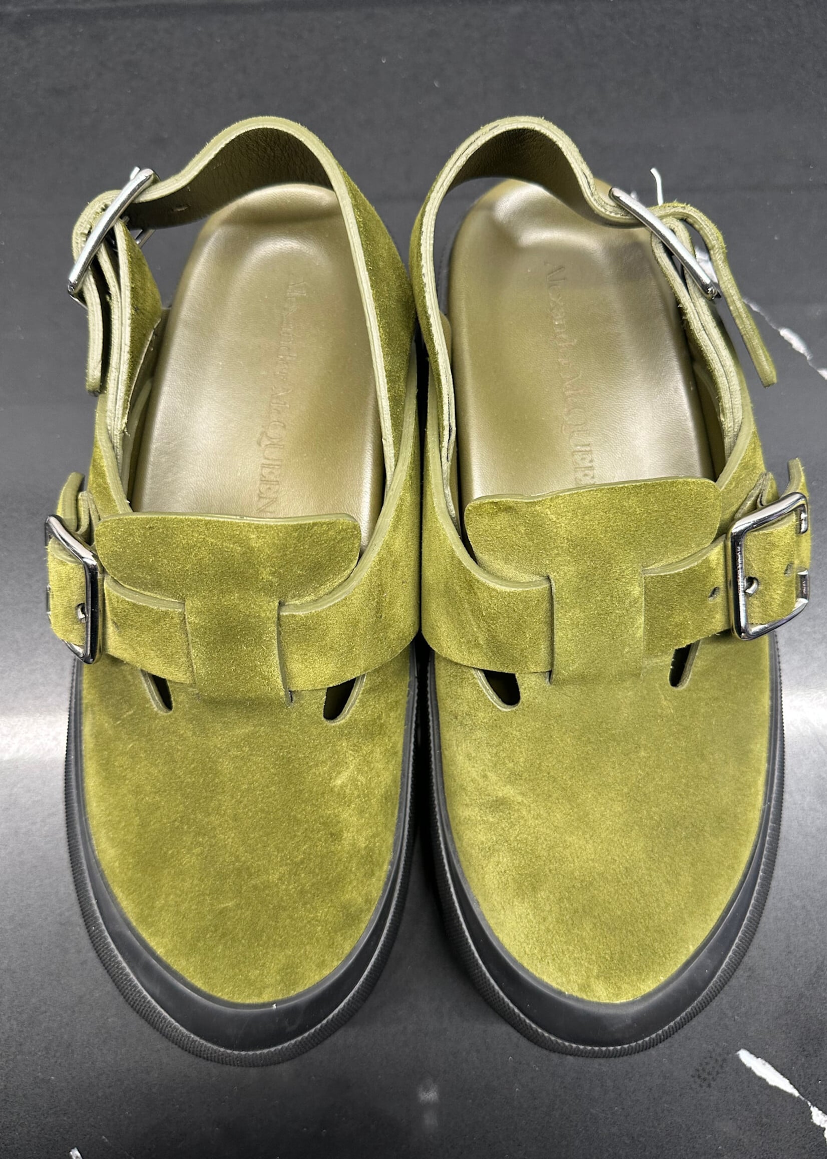 Alexander McQueen Green Mimac Clog Masc 10.5