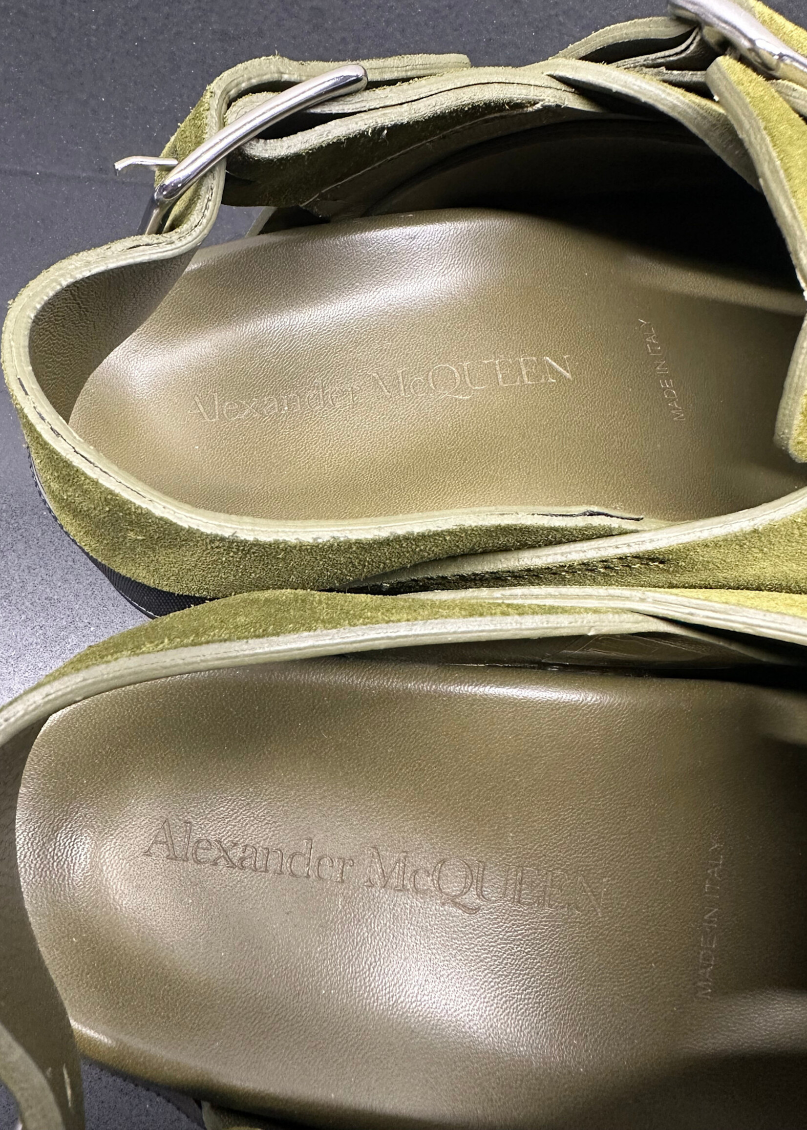 Alexander McQueen Green Mimac Clog Masc 10.5