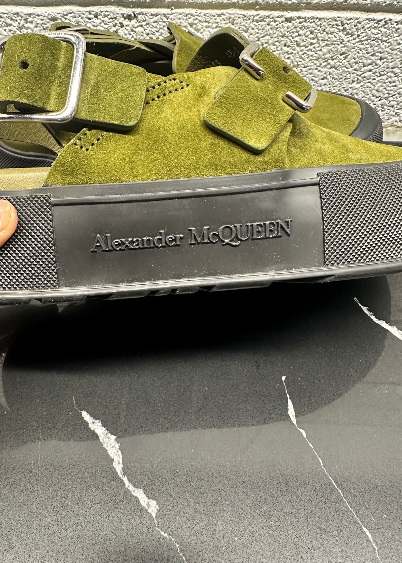 Alexander McQueen Green Mimac Clog Masc 10.5