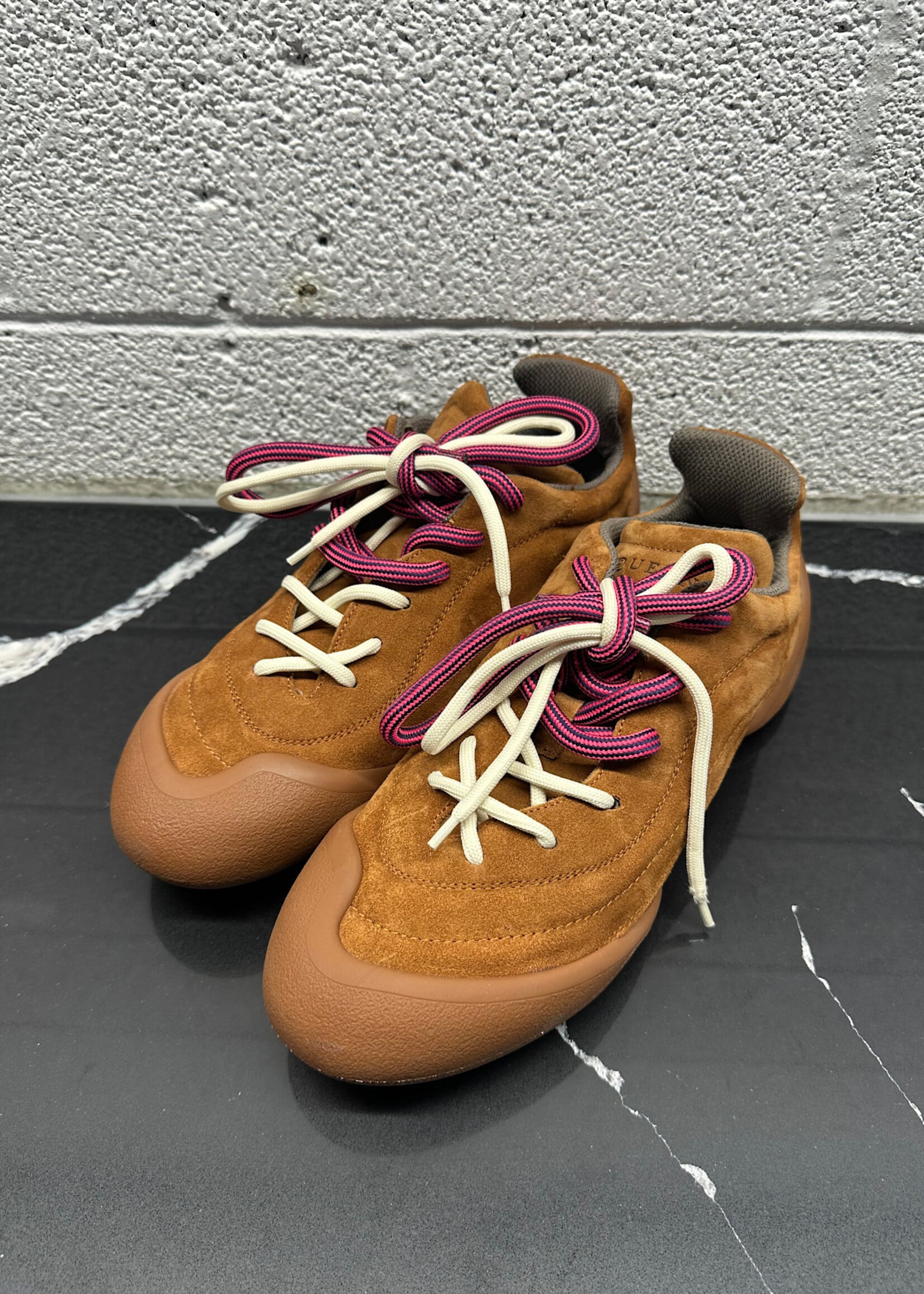 Alexander McQueen Brown Suede Flexion Sneaker 44/11