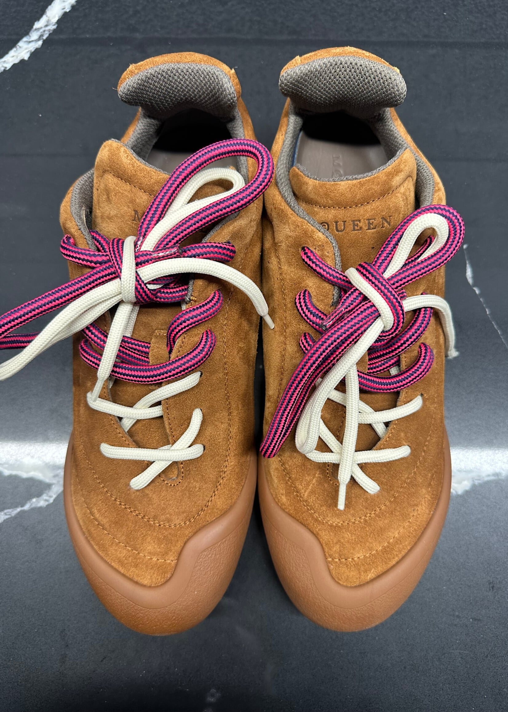 Alexander McQueen Brown Suede Flexion Sneaker 44/11