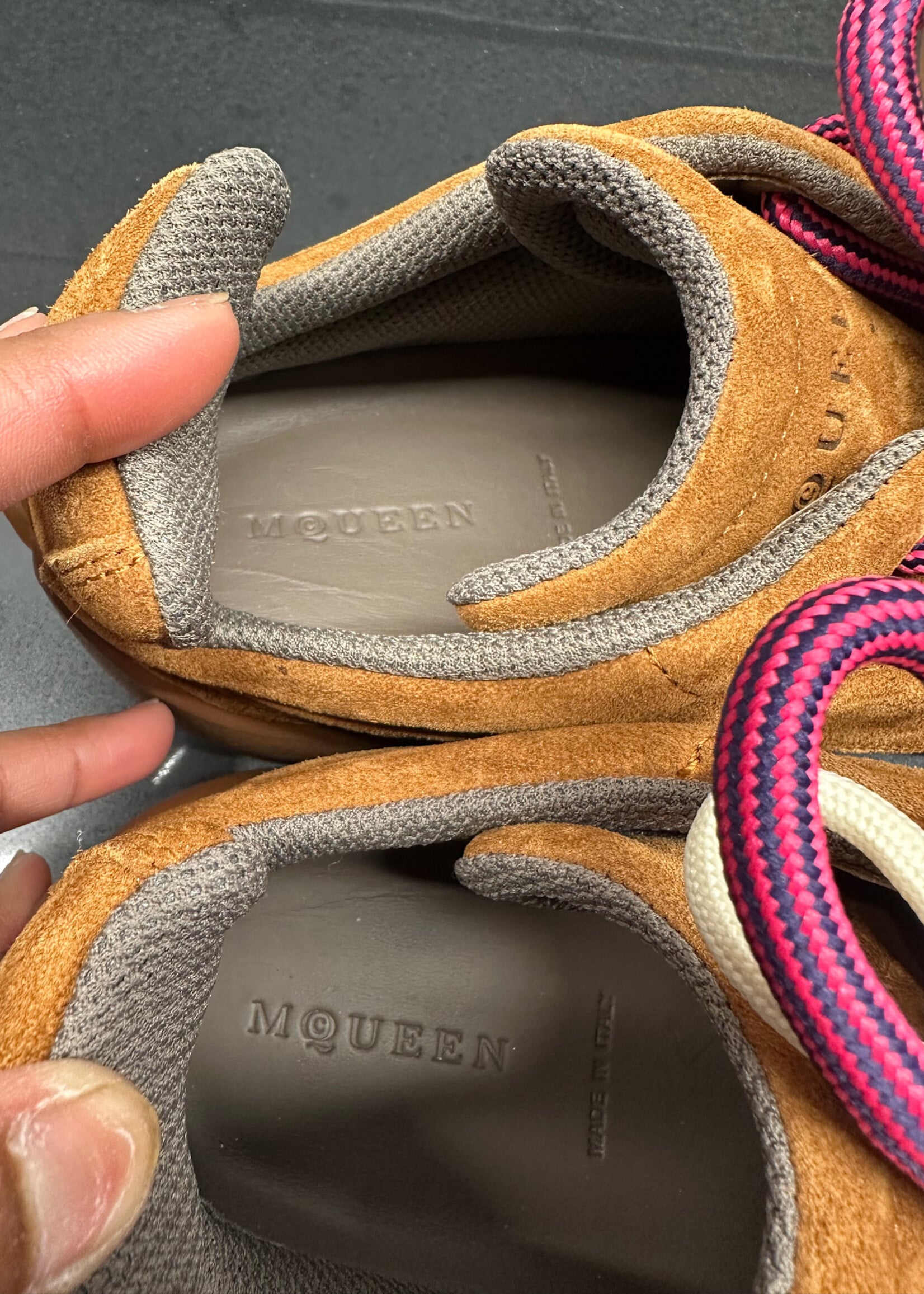 Alexander McQueen Brown Suede Flexion Sneaker 44/11