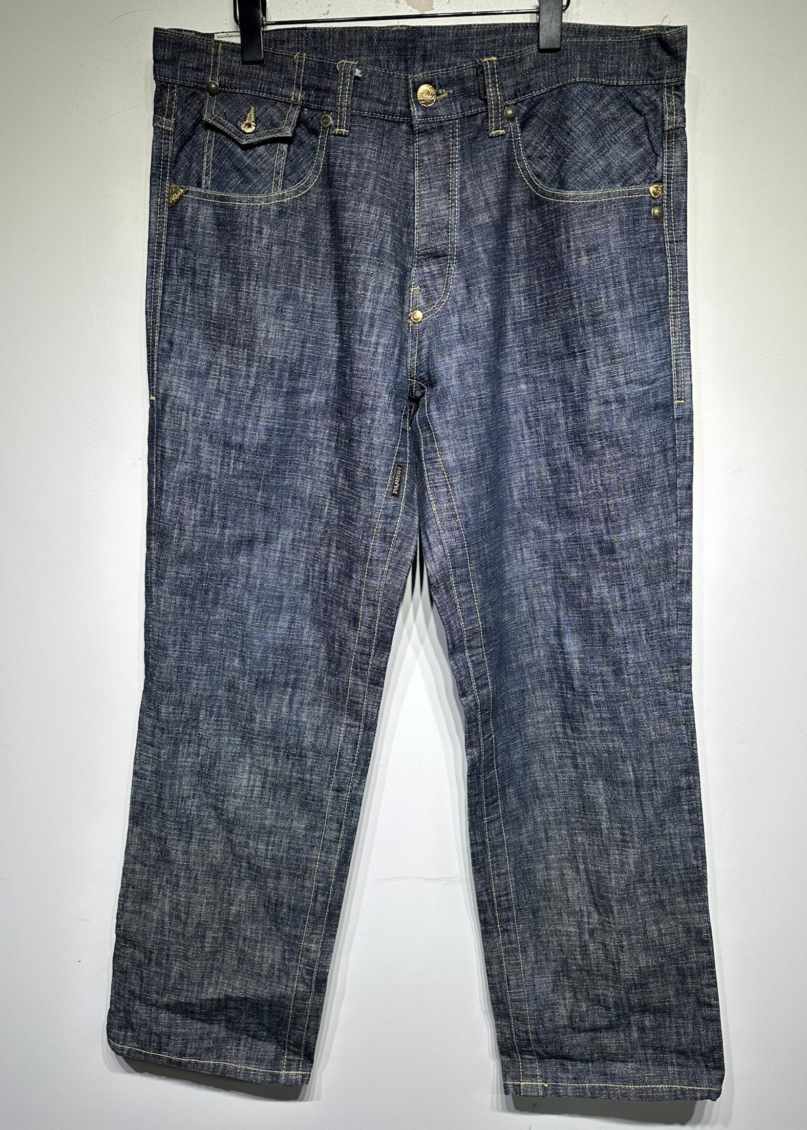 Parish Riveted Baggy Jeans Masc 38