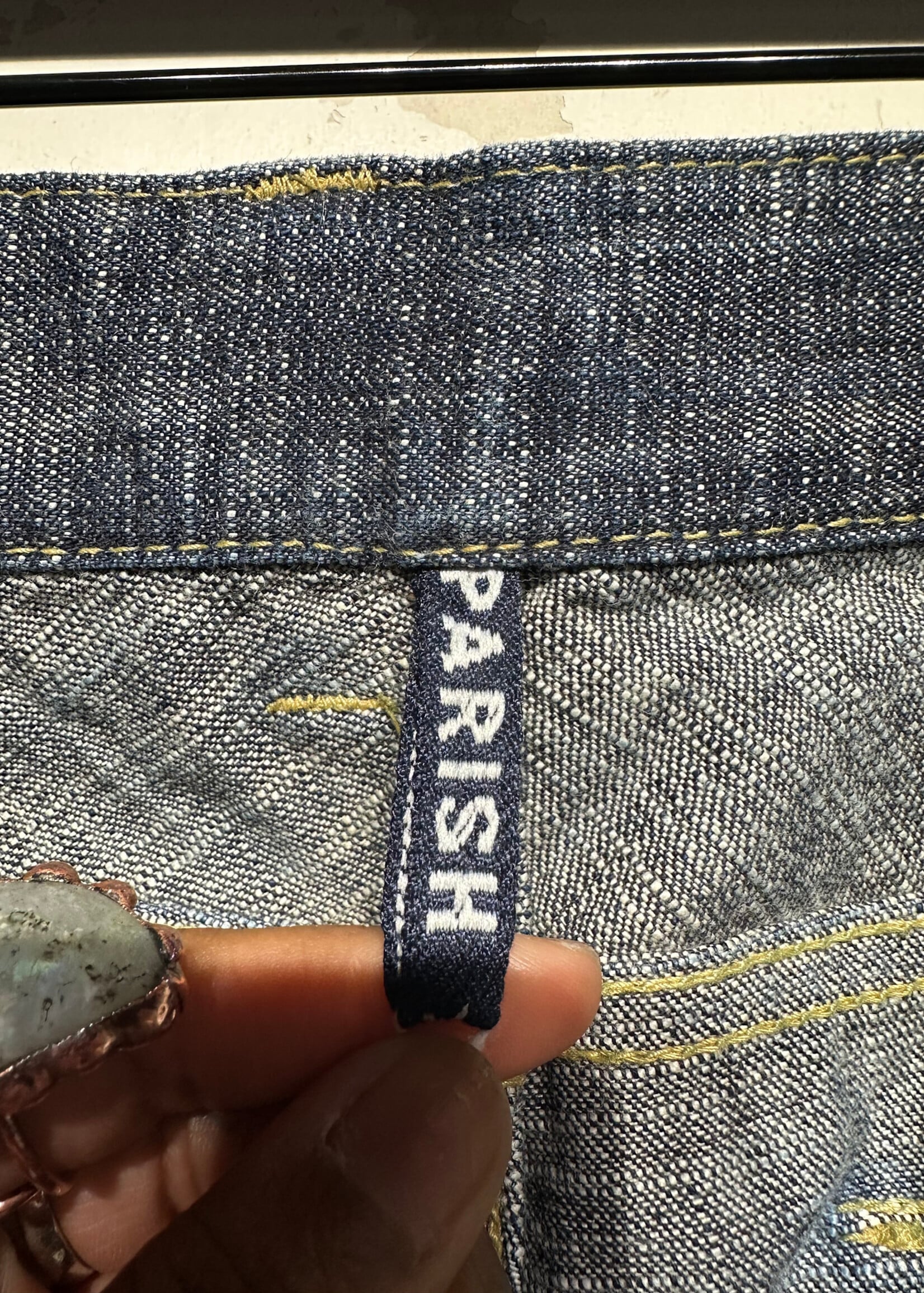 Parish Riveted Baggy Jeans Masc 38