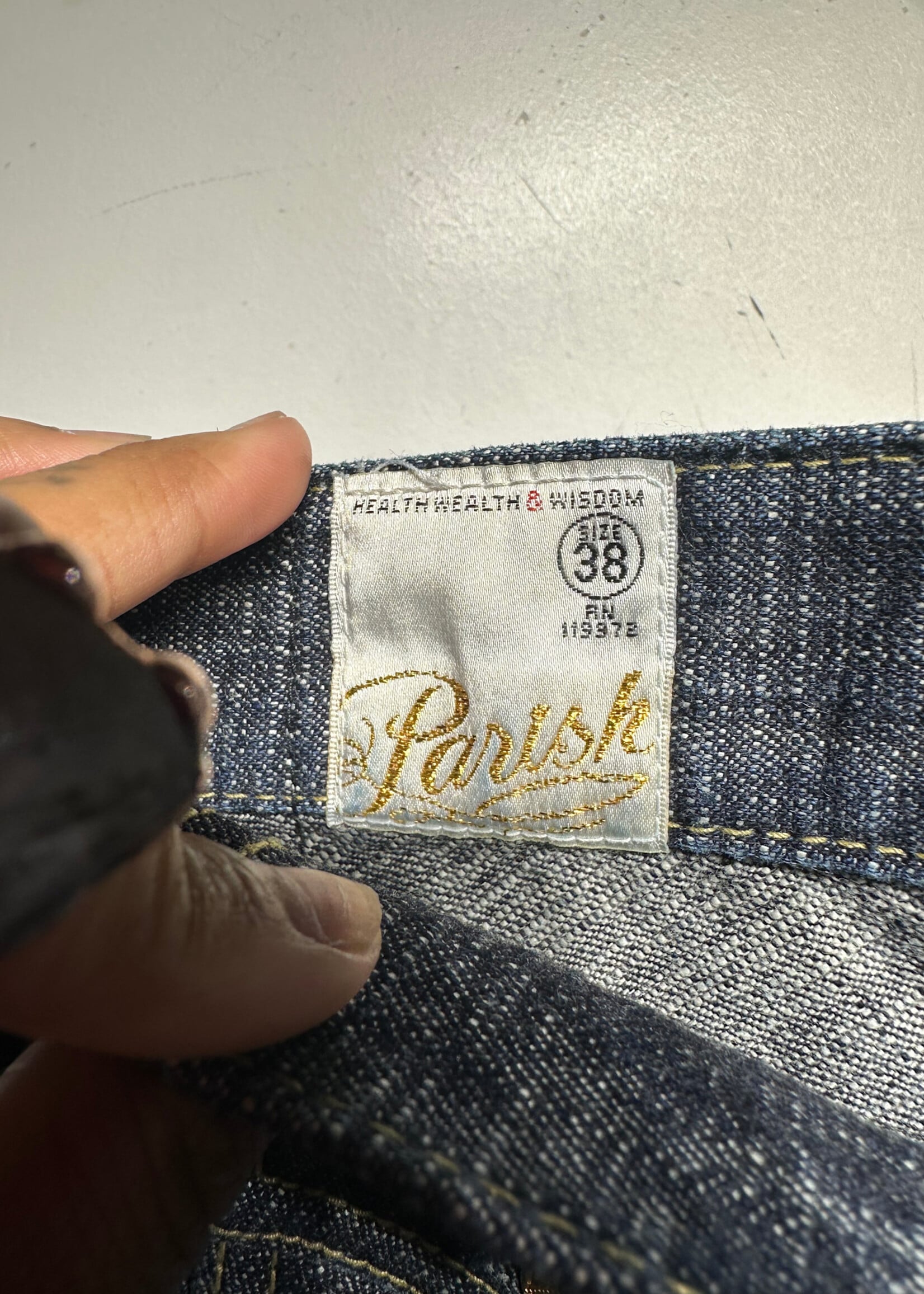 Parish Riveted Baggy Jeans Masc 38