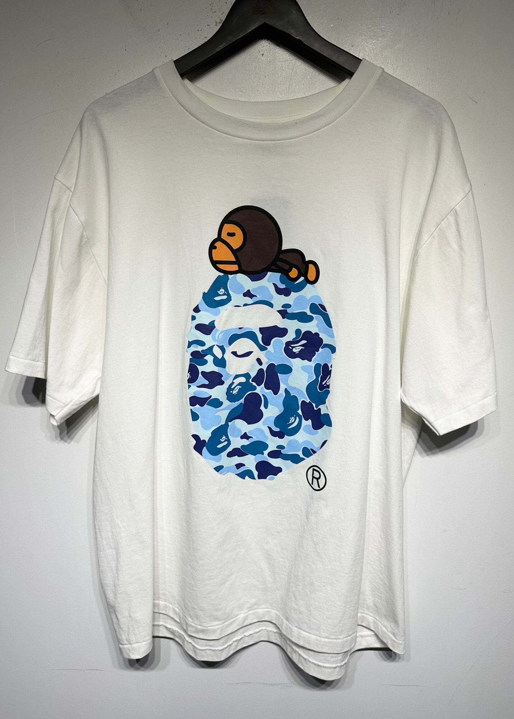 Bape Blue Camo Apehead Tee XXL