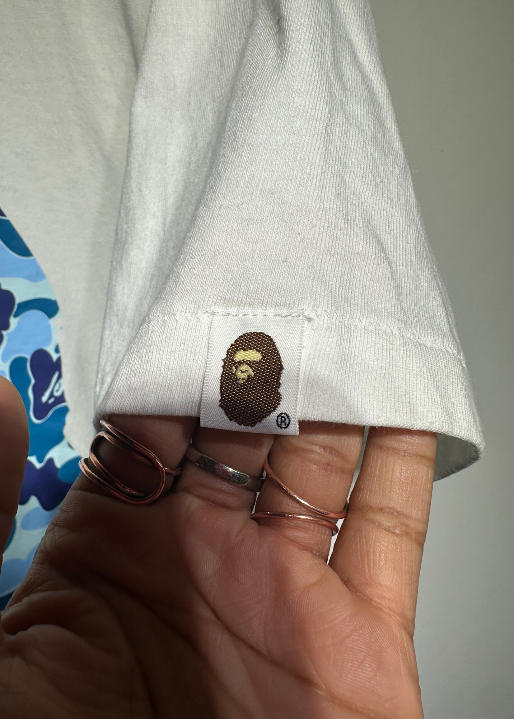 Bape Blue Camo Apehead Tee XXL