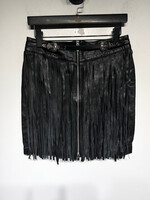 The Kooples Leather Fringe Skirt 29