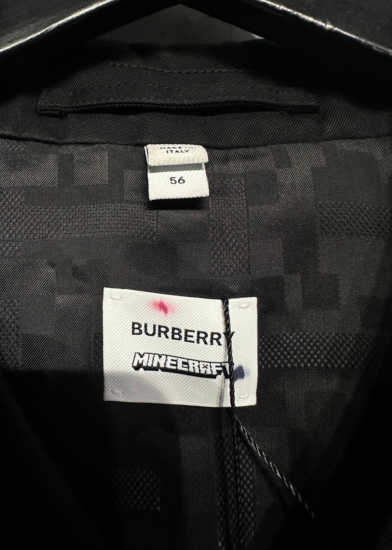Burberry x Minecraft Black Trench XXL