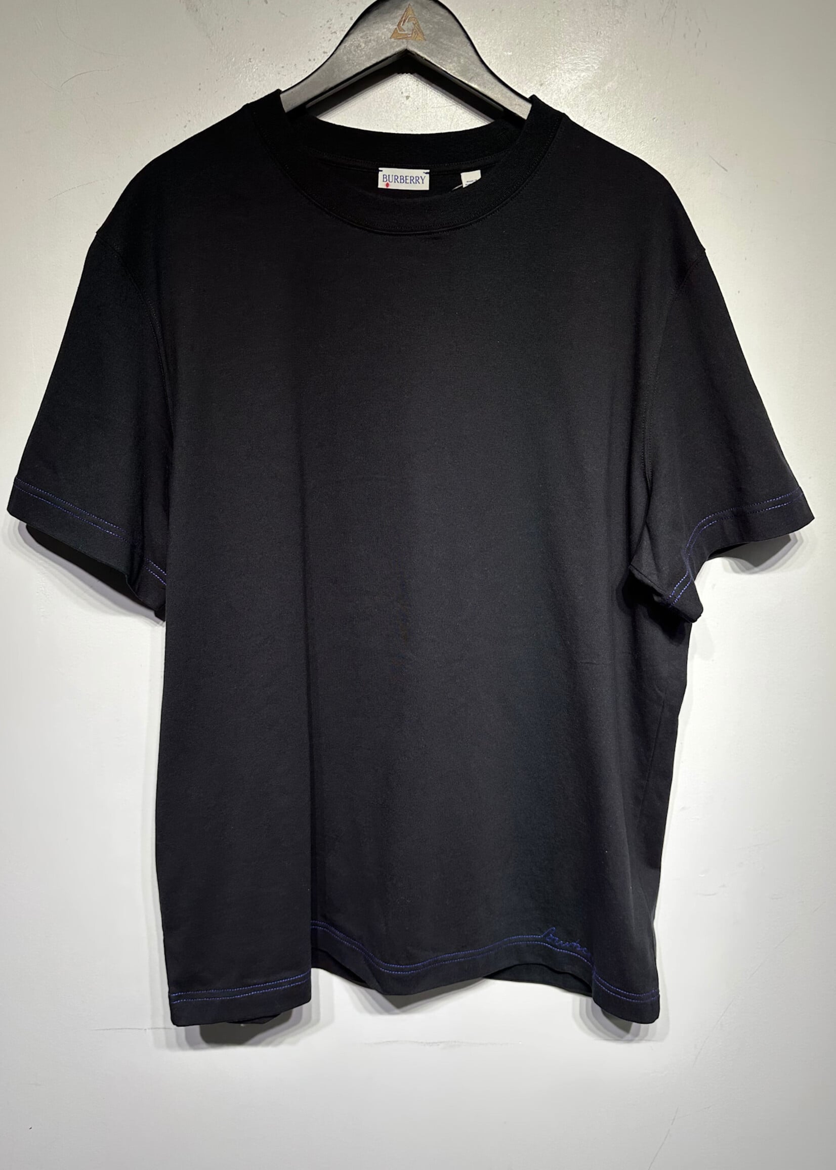 Burberry Black Blue Stitch Tee XXL