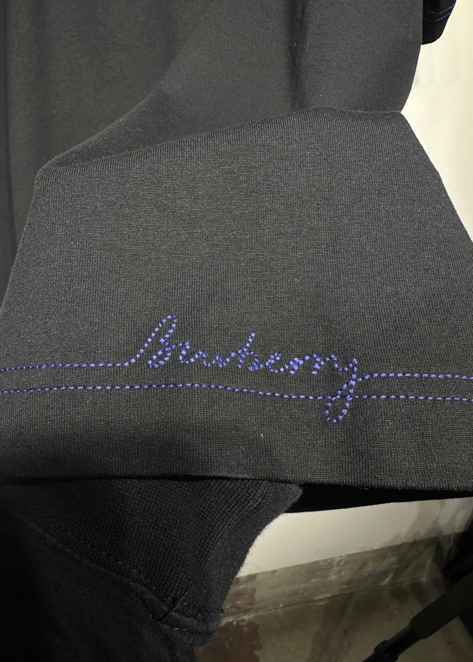 Burberry Black Blue Stitch Tee XXL