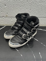 Jeremy Scott Adidas Black Buckle Hi Top Masc 10 AS IS