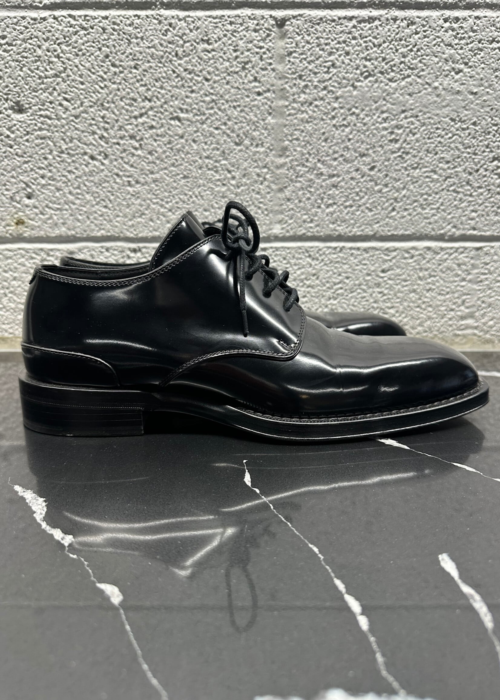 Burberry Black Square Toe Derby Masc 8.5