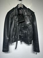 Bikers Leather Black Jacket 36/Fem M