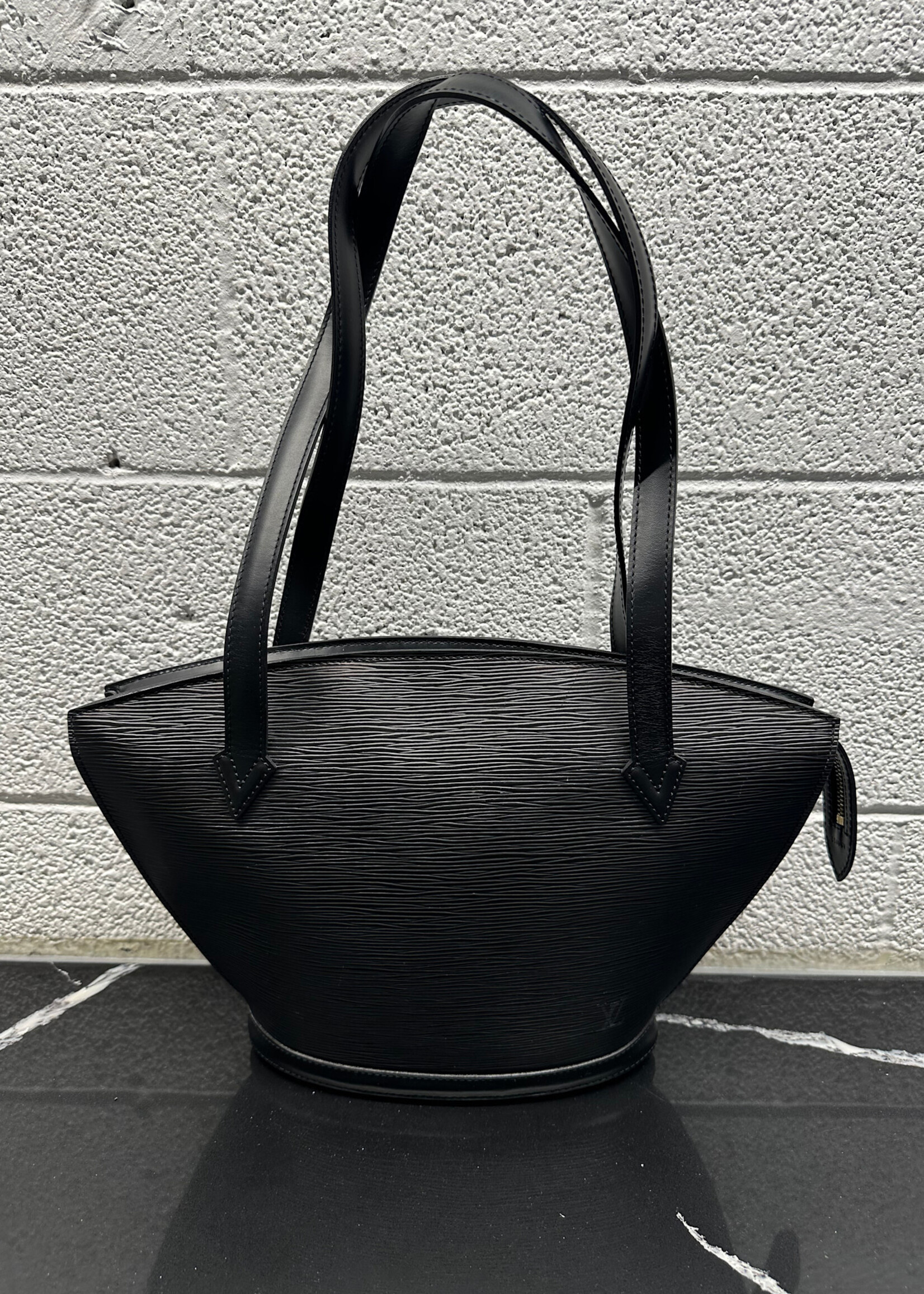 Louis Vuitton Black Epi Leather Shoulder Bag