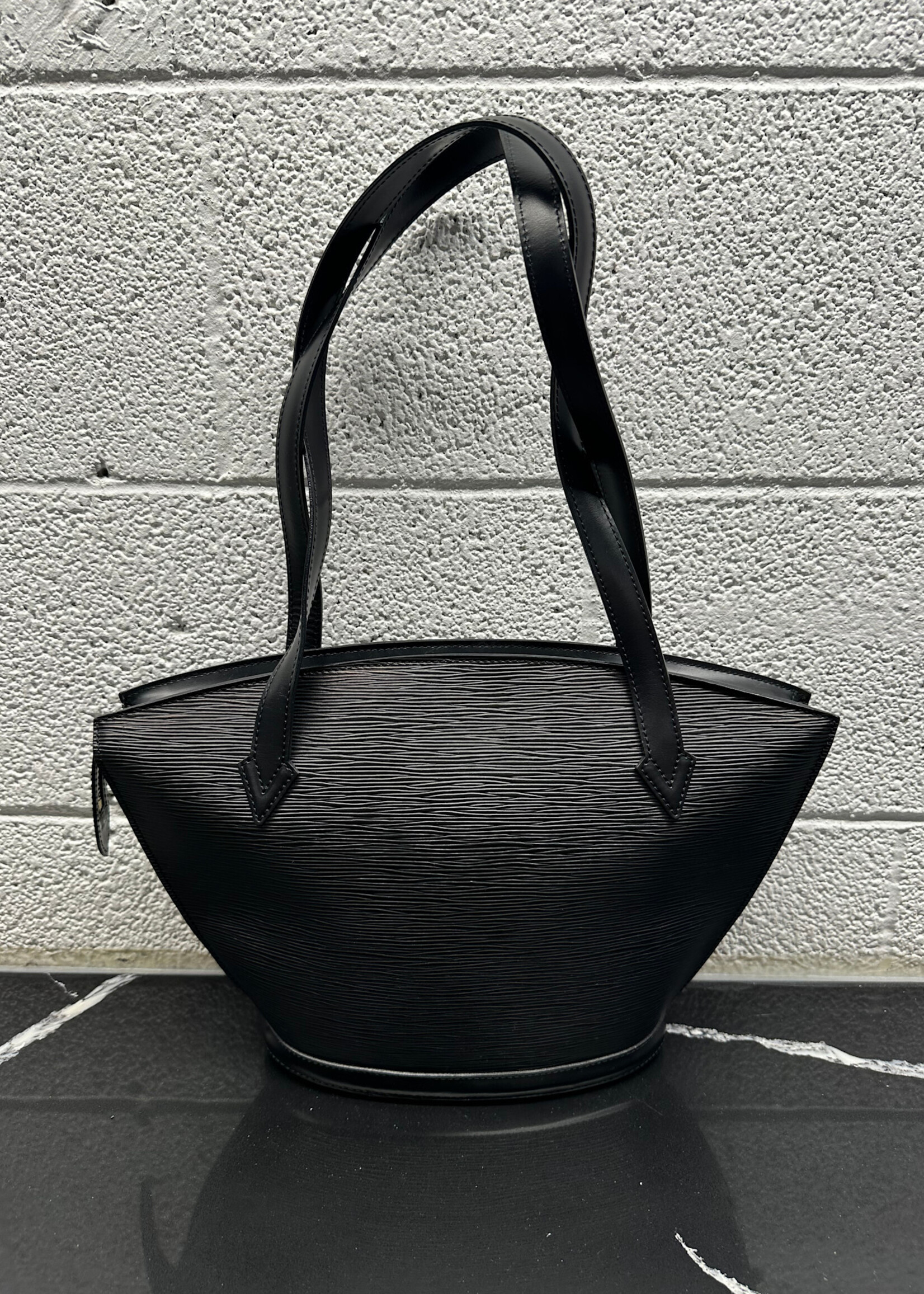 Louis Vuitton Black Epi Leather Shoulder Bag