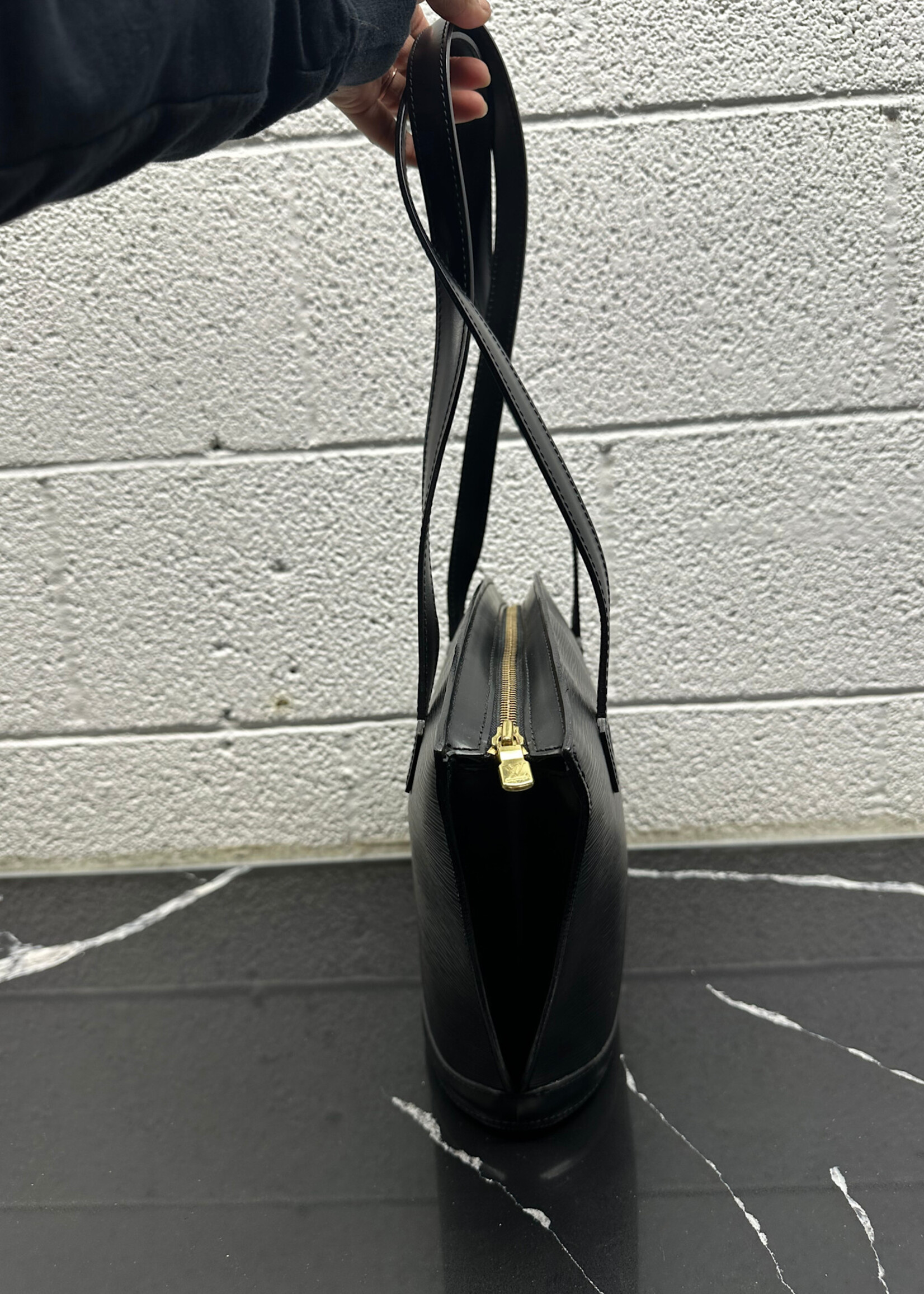 Louis Vuitton Black Epi Leather Shoulder Bag