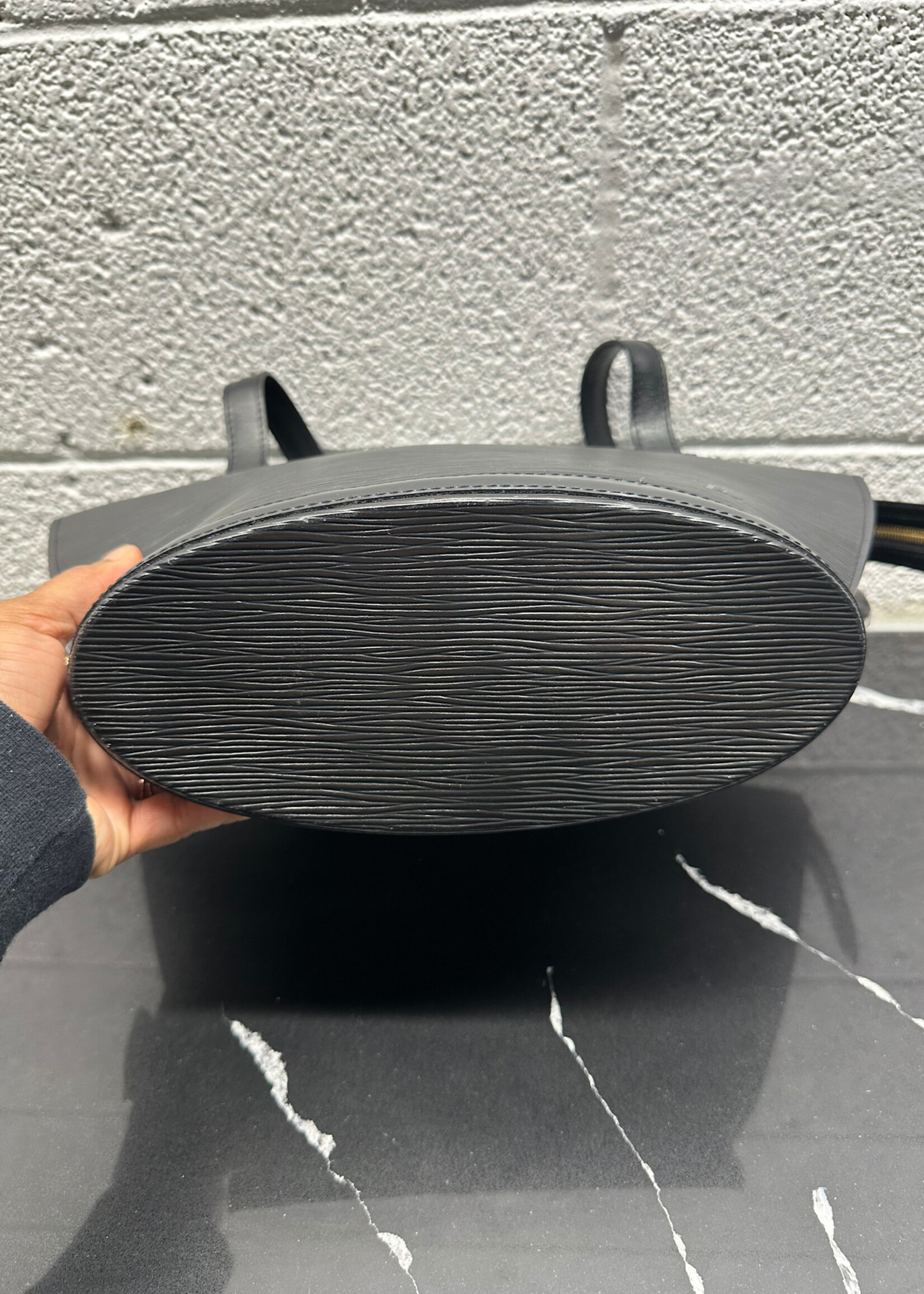 Louis Vuitton Black Epi Leather Shoulder Bag