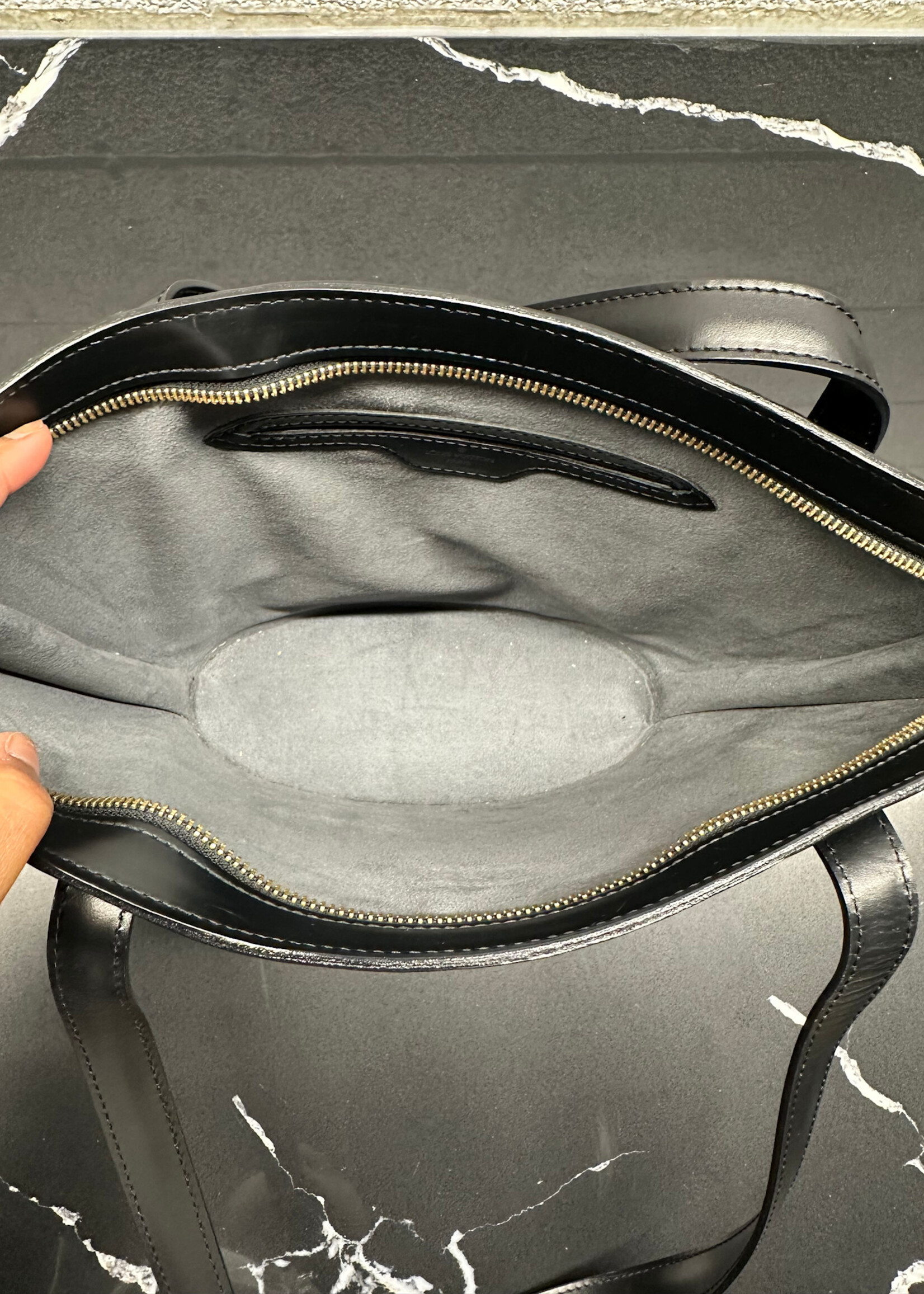 Louis Vuitton Black Epi Leather Shoulder Bag
