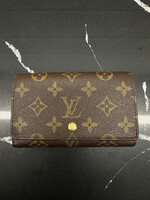LV Brown Monogram Tri Fold Cardholder OS AS IS