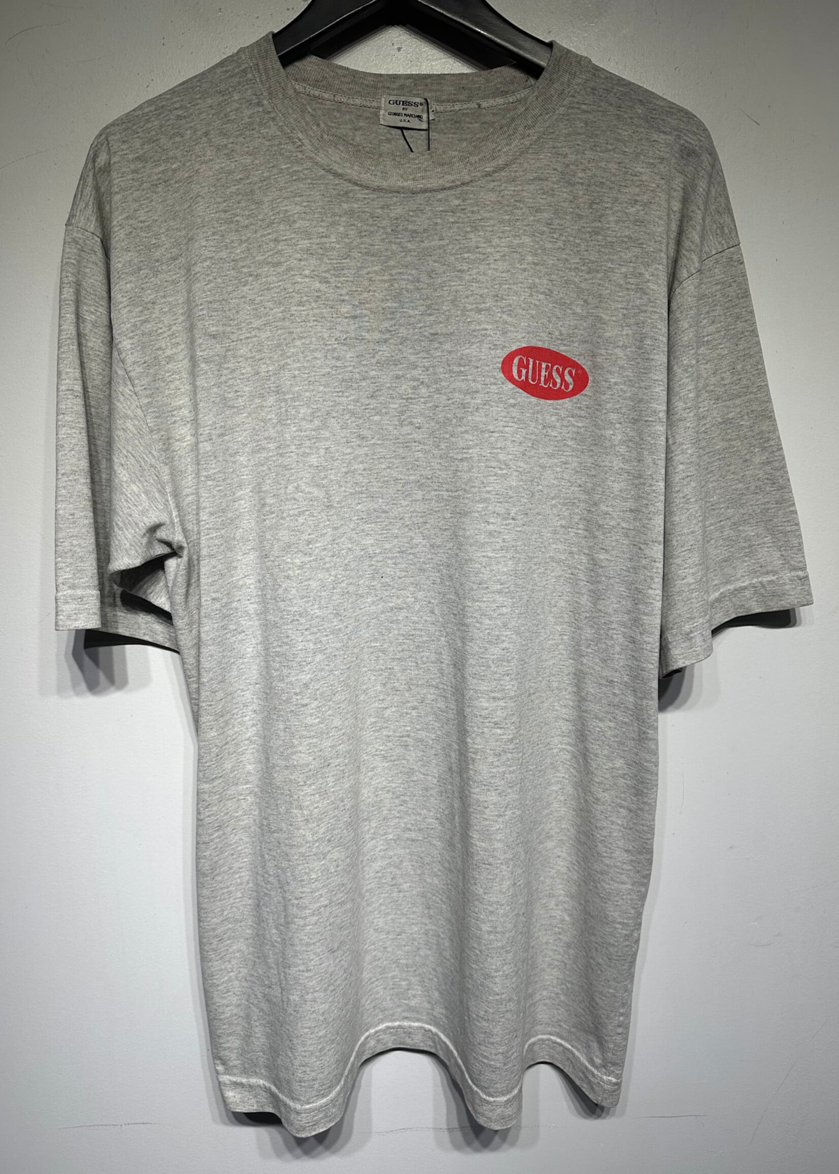Guess Grey Definition Logo Tee XXL
