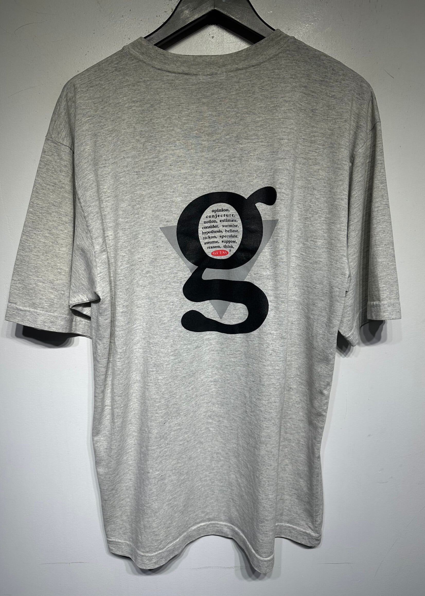 Guess Grey Definition Logo Tee XXL