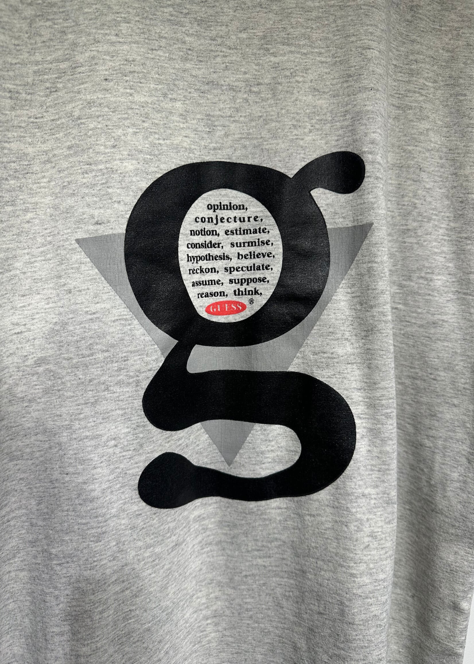 Guess Grey Definition Logo Tee XXL