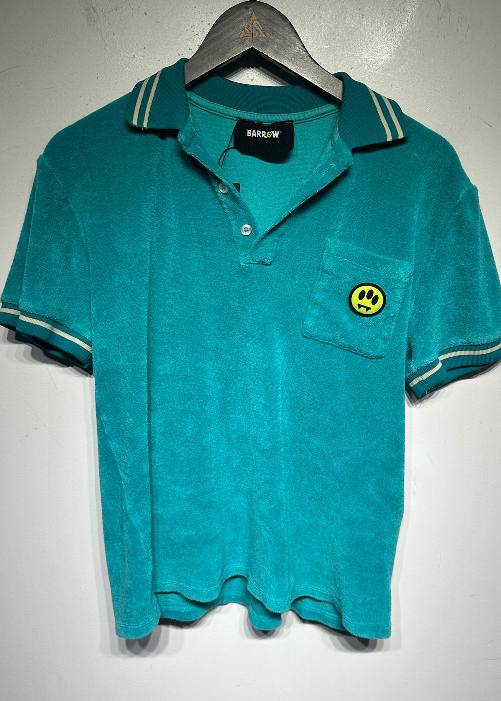 Barrow Blue Terry Cloth Polo Masc S
